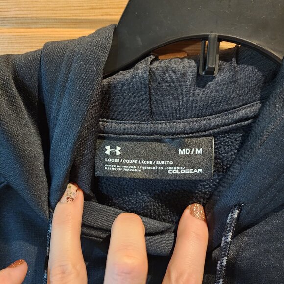 Under Armour Men’s Medium ColdGear Storm Hoodie • Black Pullover - Picture 4 of 5